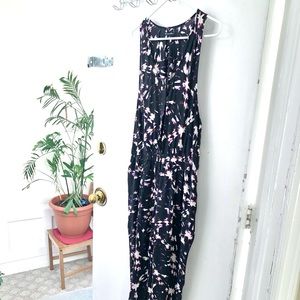 Black printed jumpsuit